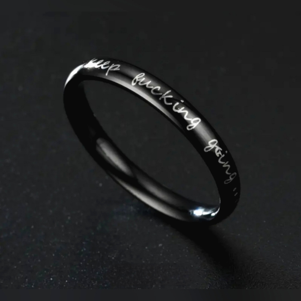 Motivational Engraved RING